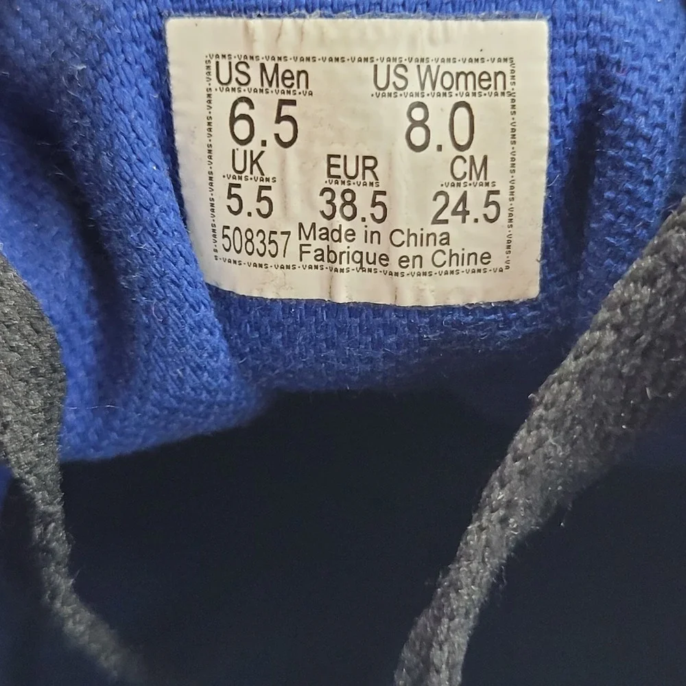 Vans sneakers sz